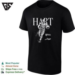 Josh Hart New York Knicks NBA Finals Action Portrait Signature T-Shirt