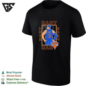 Josh Hart Standing With Back New York Knicks NBA Basketball T-Shirt