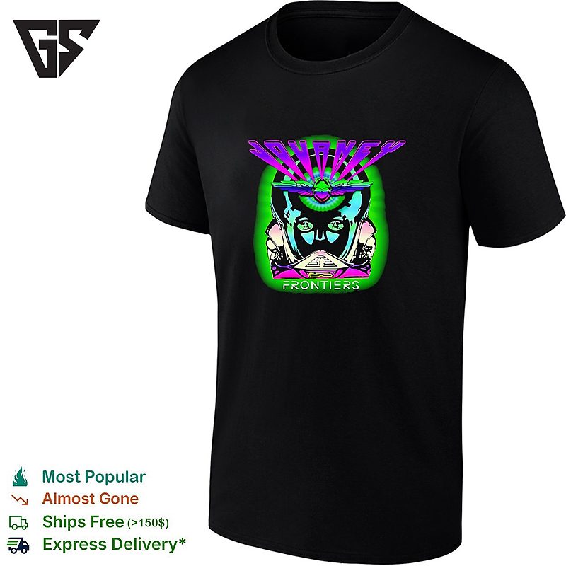 Journey Frontiers Album Cover Logo Neon Beetle And Astronaut Helmet T-Shirt Journey Frontiers Album Cover Logo Neon Beetle And Astronaut Helmet T-Shirt