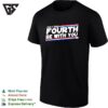 July The Fourth Be With You Star Wars Millennium Falcon Independence Day T-Shirt