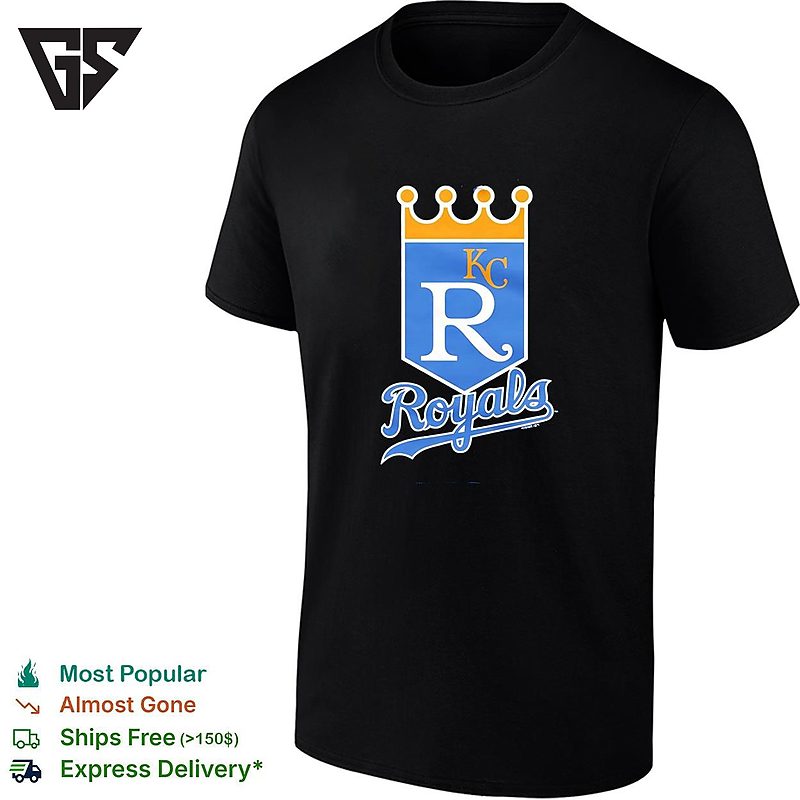 Kansas City Royals Kc Crown Royal Shield Baseball Logo Vintage T-Shirt Kansas City Royals Kc Crown Royal Shield Baseball Logo Vintage T-Shirt
