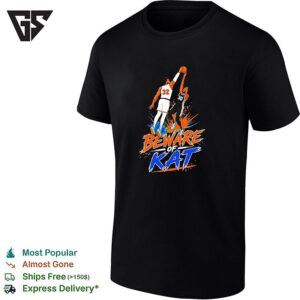 Karl Anthony Towns Beware Of Kat New York Knicks Block San Antonio Spurs Finals 2026 T-Shirt
