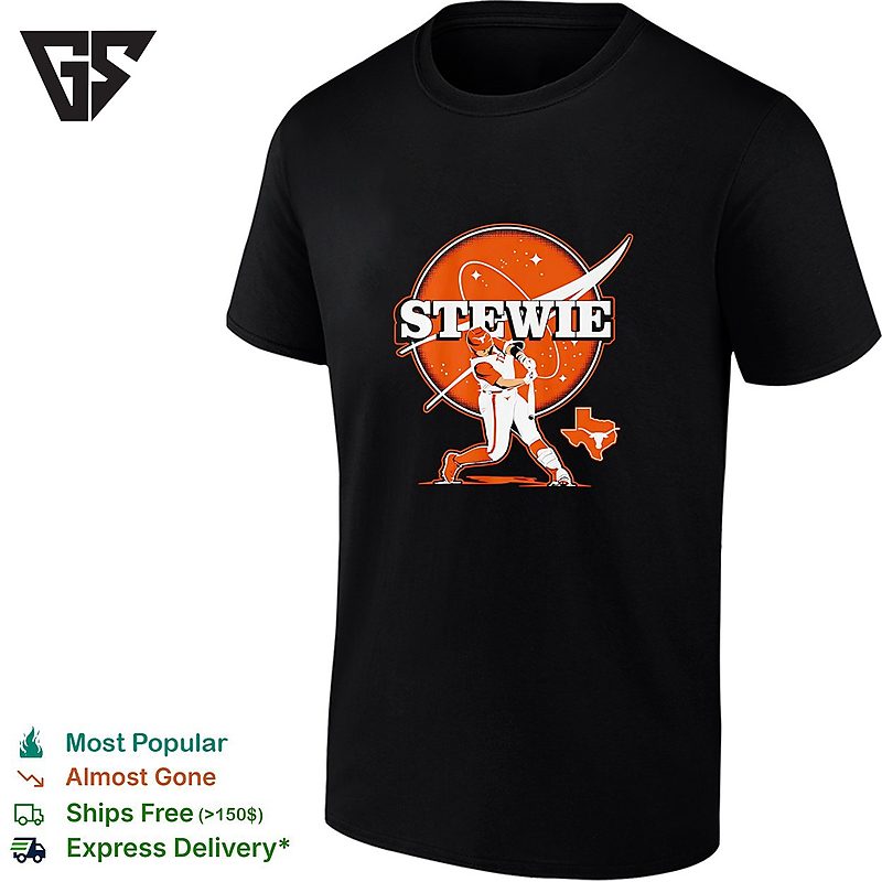 Katie Stewart Texas Longhorns Softball Blast Off Slugger Swing T-Shirt Katie Stewart Texas Longhorns Softball Blast Off Slugger Swing T-Shirt