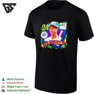 Ken Griffey Jr Seattle Mariners Baseball Card T-Shirt