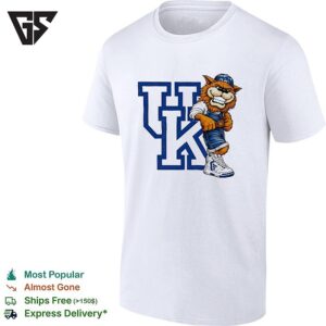 Kentucky Wildcats Mascot UK Logo Cartoon Design Athletics Basketball Fan T-Shirt