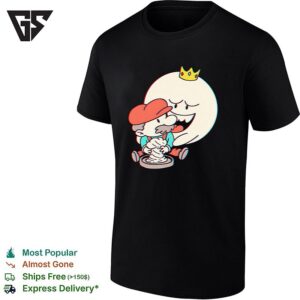 King Boo Crown Mario Eating T-Shirt