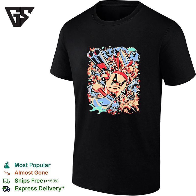 Kirby Nintendo Smash Bros Video Game Parody Action Rambo Style Gamer T-Shirt Kirby Nintendo Smash Bros Video Game Parody Action Rambo Style Gamer T-Shirt