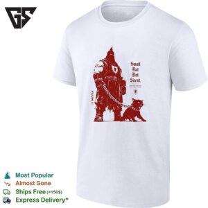 Knight Walking Black Cat On Chain Small But Not Silent T-Shirt