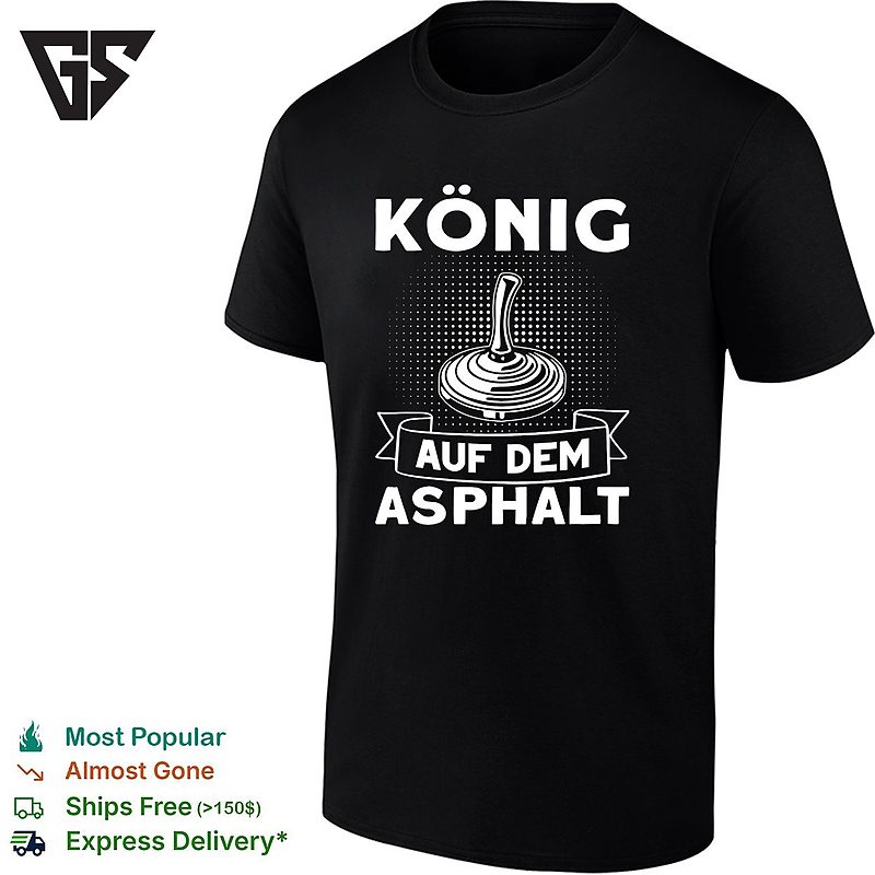 Konig Auf Dem Asphalt Stock Sport Eisstockschießen Ice Stock Sport Club T-Shirt Konig Auf Dem Asphalt Stock Sport Eisstockschießen Ice Stock Sport Club T-Shirt