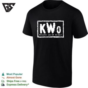 Kwo Knicks World Order New York Knicks NBA Wrestling Parody Logo Design T-Shirt