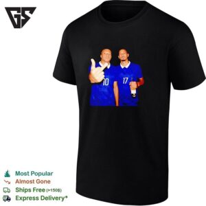 Kylian Mbappe Middle Finger And William Saliba Celecrating Winer At Fifa World Cup T-Shirt