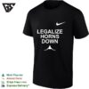 Legalize Horns Down Longhorn Rivalry Bold Text T-Shirt