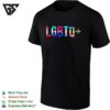 Lgbtq Plus Pride Rainbow Flag Design Lettering Pattern Colorful Pride Month T-Shirt