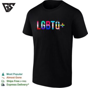 Lgbtq Plus Pride Rainbow Flag Design Lettering Pattern Colorful Pride Month T-Shirt