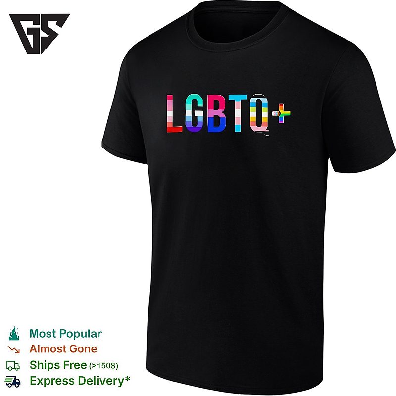 Lgbtq Plus Pride Rainbow Flag Design Lettering Pattern Colorful Pride Month T-Shirt Lgbtq Plus Pride Rainbow Flag Design Lettering Pattern Colorful Pride Month T-Shirt