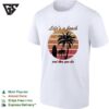 Life_s A Beach And Then You Die Sunset Palm Tree Surfboard Aesthetic Coastal T-Shirt
