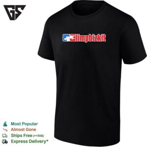 Limp Bizkit Logo Major League Baseball Parody Sports Band Music Fan Art T-Shirt