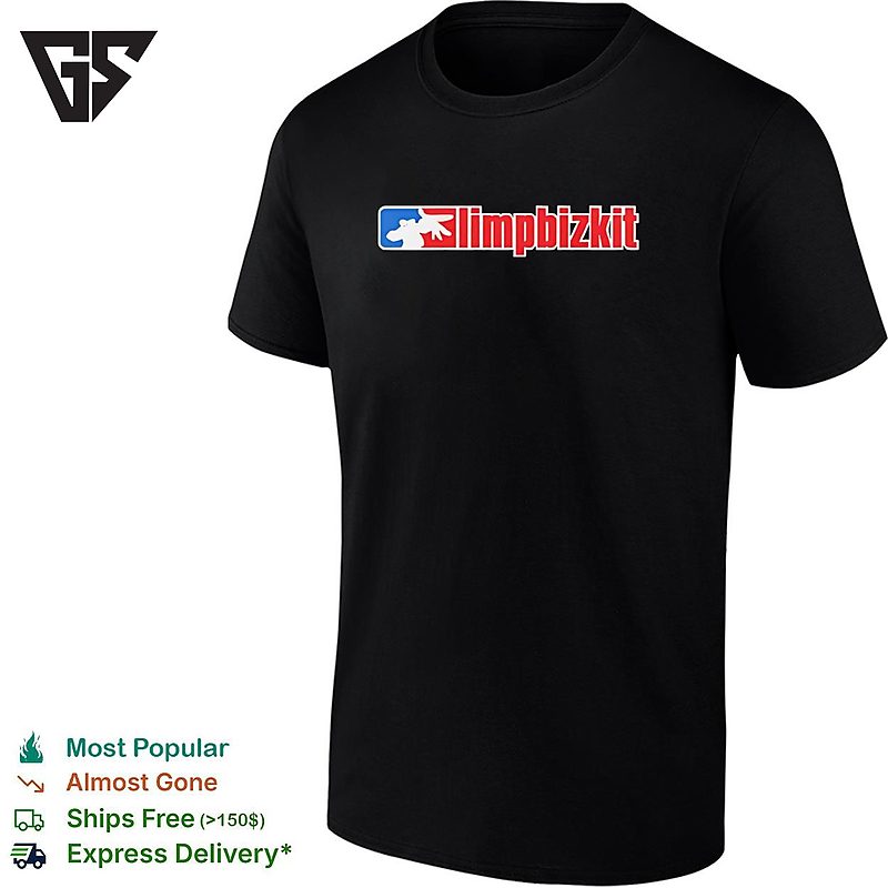 Limp Bizkit Logo Major League Baseball Parody Sports Band Music Fan Art T-Shirt Limp Bizkit Logo Major League Baseball Parody Sports Band Music Fan Art T-Shirt