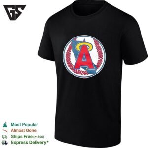 Los Angeles Angels Classic Halo A Circle Baseball Logo T-Shirt