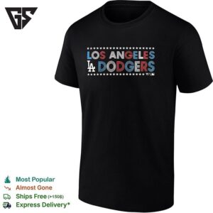 Los Angeles Dodgers Independence Day Macy Star-Spangled Retro T-Shirt