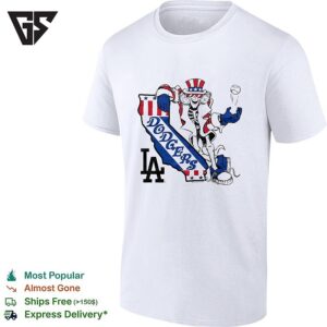 Los Angeles Dodgers X Grateful Dead Uncle Sam Graphic T-Shirt