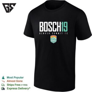 Lourdes Bosch 19 Denver Summit Fc Professional Women’s Soccer Team T-Shirt