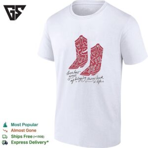 Love Has Ways Of Bringing Things Back To Life Cowboy Boots 13 T-Shirt