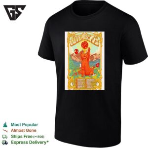Love Mischief Summer Tour 2024 Cat Mountain Concert Poster Art Schedule T-Shirt