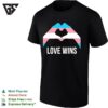 Love Wins Transgender Pride Flag Heart Hands Symbol Equality Lgbtqia Plus T-Shirt