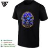 Lunar Mystical Witch Moon Goddess Gold And Purple Illustration Graphic T-Shirt
