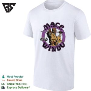 Mace Windu Star Wars Mace Windu Print On This Mustard Yellow Casual Everyday T-Shirt