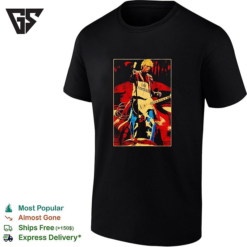 Machine Gun Kelly Mgk Lost Americana Tour 2026 With Guitar Vintage T-Shirt Machine Gun Kelly Mgk Lost Americana Tour 2026 With Guitar Vintage T-Shirt