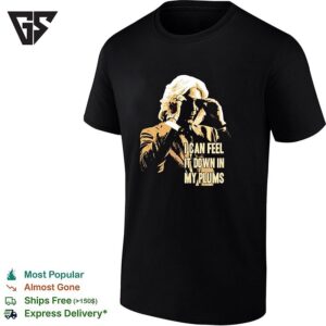 Man Shielding Eyes I Can Feel It Down In My Plums T-Shirt