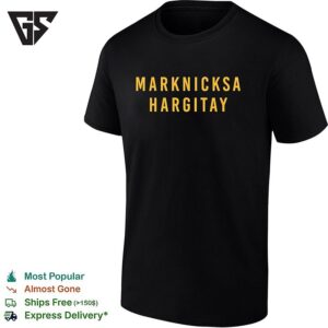 Marknicksa Hargitay Golden Text T-Shirt