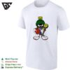 Marvin The Martian Wearing New York Kicks Jersey Holding Trophy And Basketball T-Shirt