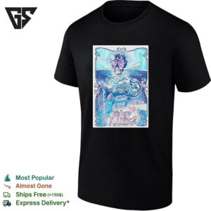 Masked Underwater Superhero Giant Fish City Concert Framed Poster Art T-Shirt