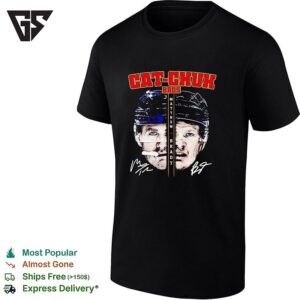 Matthew Tkachuk And Brady Tkachuck Florida Panthers Cat-Chuk Bros Half Face Signature T-Shirt