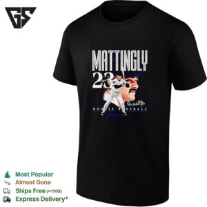 Mattingly 23 Donnie Baseball New York Yankees Signature T-Shirt