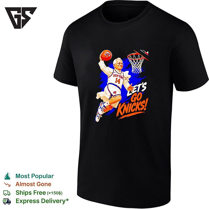 Mayor Lets Go Knicks Number 14 Dunk Cartoon Basketball T-Shirt Mayor Lets Go Knicks Number 14 Dunk Cartoon Basketball T-Shirt