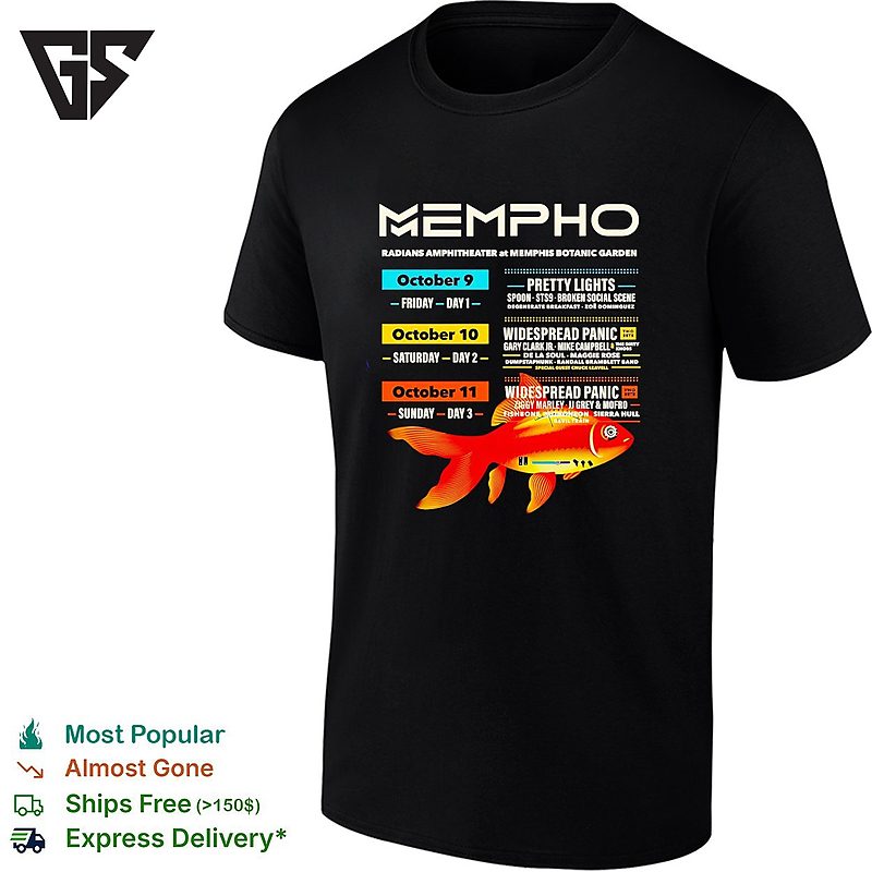 Mempho Music Festival 2026 Full Lineup In Memphis Tennessee At The Radians Amphitheater T-Shirt Mempho Music Festival 2026 Full Lineup In Memphis Tennessee At The Radians Amphitheater T-Shirt