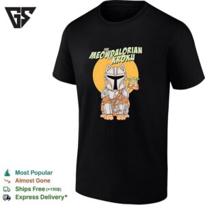 Meowdalorian And Kroku A Cat Bounty Hunter And His Frog Foundling T-Shirt