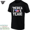 Merica Censored Bold USA Map Flag Text T-Shirt