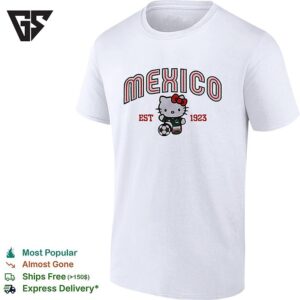 Mexico Est 1923 Hello Kitty Soccer Player T-Shirt