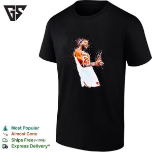 Mikal Bridges New York Knicks Number 25 F Them Picks Fiery Celebration Graphic T-Shirt