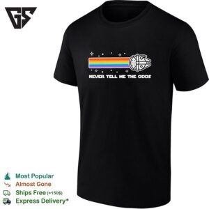 Millennium Falcon Rainbow Pride Never Tell Me The Odds Star Wars T-Shirt