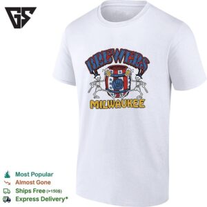 Milwaukee Brewers X Grateful Dead Dancing Skeleton Milwaukee Graphic T-Shirt