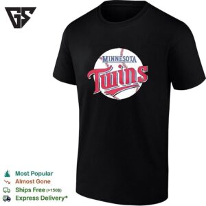 Minnesota Twins Script Circle Tc Vintage Baseball Logo T-Shirt