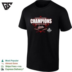 Mississippi State Bulldogs 2026 NCAA Di Baseball Starkville Regional Champions The Road To Omaha T-Shirt