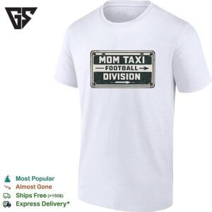 Mom Taxi Football Division Vintage Sign T-Shirt