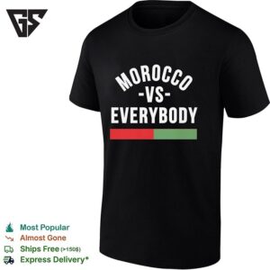 Morocco Vs Everybody Flag Soccer Pride T-Shirt